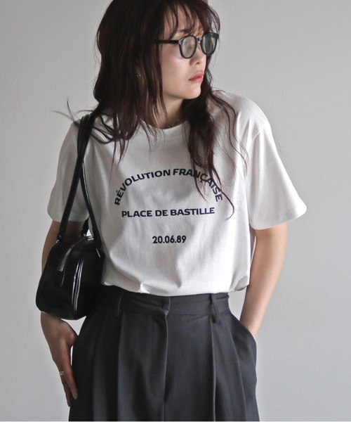 COURO(コウロ)の「アソートミックスロゴTシャツ(Tシャツ/カットソー・レディース・ブルー系1/ブルー系/レッド系/ホワイト系2/ホワイト系1/ホワイト系/レッド系2/レッド系1/ピンク系/ネイビー系1/ホワイト系4/イエロー系2/ブルー系2/ネイビー系2/ネイビー系/ホワイト系5/ホワイト系3/ピンク系2/ピンク系1/イエロー系1/イエロー系・FREE)」の6枚目の写真