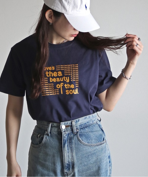 COURO(コウロ)の「アソートミックスロゴTシャツ(Tシャツ/カットソー・レディース・ブルー系1/ブルー系/レッド系/ホワイト系2/ホワイト系1/ホワイト系/レッド系2/レッド系1/ピンク系/ネイビー系1/ホワイト系4/イエロー系2/ブルー系2/ネイビー系2/ネイビー系/ホワイト系5/ホワイト系3/ピンク系2/ピンク系1/イエロー系1/イエロー系・FREE)」の7枚目の写真