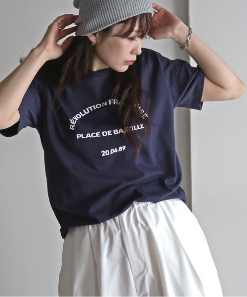 COURO(コウロ)の「アソートミックスロゴTシャツ(Tシャツ/カットソー・レディース・ブルー系1/ブルー系/レッド系/ホワイト系2/ホワイト系1/ホワイト系/レッド系2/レッド系1/ピンク系/ネイビー系1/ホワイト系4/イエロー系2/ブルー系2/ネイビー系2/ネイビー系/ホワイト系5/ホワイト系3/ピンク系2/ピンク系1/イエロー系1/イエロー系・FREE)」の9枚目の写真
