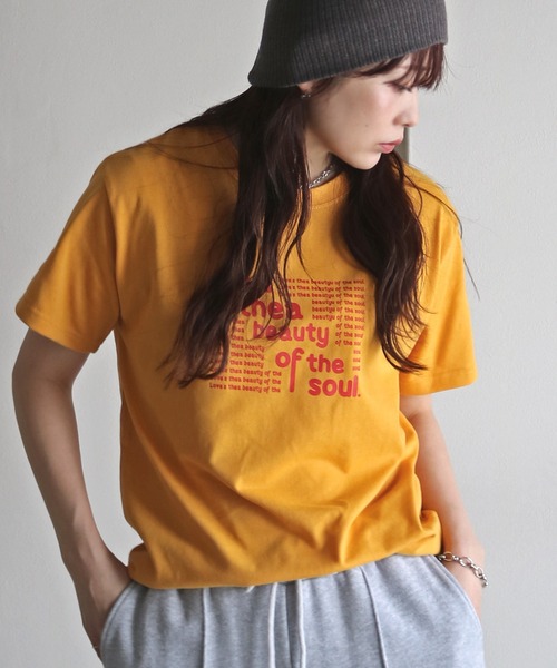 COURO(コウロ)の「アソートミックスロゴTシャツ(Tシャツ/カットソー・レディース・ブルー系1/ブルー系/レッド系/ホワイト系2/ホワイト系1/ホワイト系/レッド系2/レッド系1/ピンク系/ネイビー系1/ホワイト系4/イエロー系2/ブルー系2/ネイビー系2/ネイビー系/ホワイト系5/ホワイト系3/ピンク系2/ピンク系1/イエロー系1/イエロー系・FREE)」の13枚目の写真