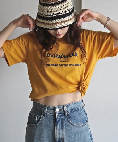 COURO(コウロ)の「アソートミックスロゴTシャツ(Tシャツ/カットソー・レディース・ブルー系1/ブルー系/レッド系/ホワイト系2/ホワイト系1/ホワイト系/レッド系2/レッド系1/ピンク系/ネイビー系1/ホワイト系4/イエロー系2/ブルー系2/ネイビー系2/ネイビー系/ホワイト系5/ホワイト系3/ピンク系2/ピンク系1/イエロー系1/イエロー系・FREE)」の14枚目の写真
