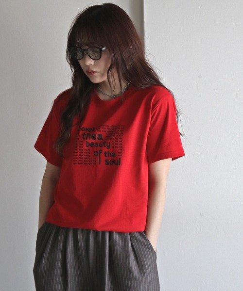 COURO(コウロ)の「アソートミックスロゴTシャツ(Tシャツ/カットソー・レディース・ブルー系1/ブルー系/レッド系/ホワイト系2/ホワイト系1/ホワイト系/レッド系2/レッド系1/ピンク系/ネイビー系1/ホワイト系4/イエロー系2/ブルー系2/ネイビー系2/ネイビー系/ホワイト系5/ホワイト系3/ピンク系2/ピンク系1/イエロー系1/イエロー系・FREE)」の19枚目の写真