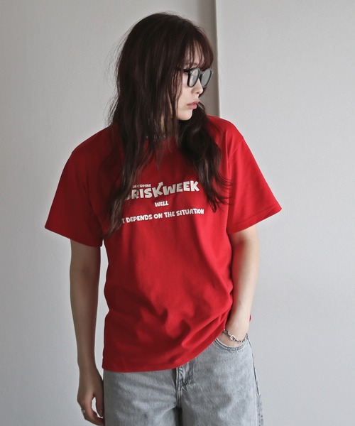 COURO(コウロ)の「アソートミックスロゴTシャツ(Tシャツ/カットソー・レディース・ブルー系1/ブルー系/レッド系/ホワイト系2/ホワイト系1/ホワイト系/レッド系2/レッド系1/ピンク系/ネイビー系1/ホワイト系4/イエロー系2/ブルー系2/ネイビー系2/ネイビー系/ホワイト系5/ホワイト系3/ピンク系2/ピンク系1/イエロー系1/イエロー系・FREE)」の20枚目の写真