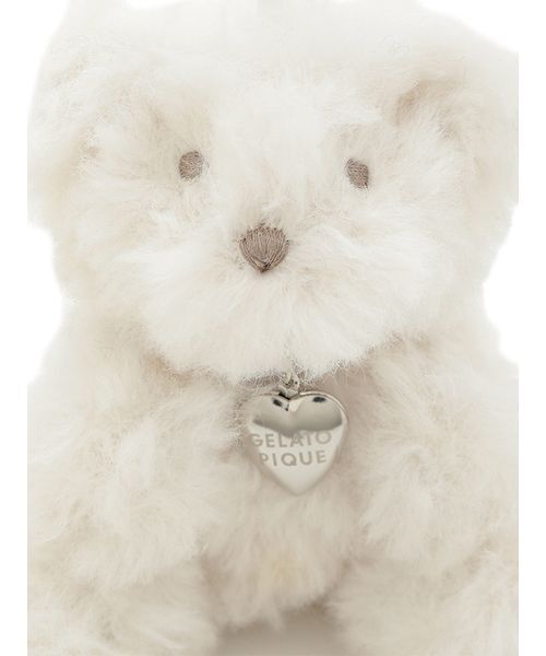 gelato pique（ジェラートピケ）の「ファーベアチャーム（チャーム・レディース・オフホワイト/ピンク/ブルー/ダークグレー/ベージュ・F）」の9枚目の写真