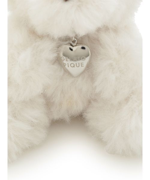 gelato pique（ジェラートピケ）の「ファーベアチャーム（チャーム・レディース・オフホワイト/ピンク/ブルー/ダークグレー/ベージュ・F）」の10枚目の写真