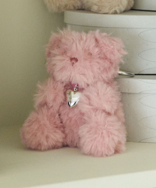 gelato pique（ジェラートピケ）の「ファーベアチャーム（チャーム・レディース・オフホワイト/ピンク/ブルー/ダークグレー/ベージュ・F）」の5枚目の写真