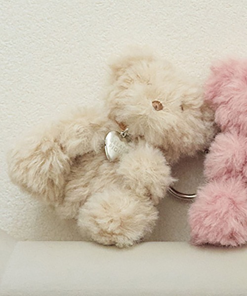 gelato pique（ジェラートピケ）の「ファーベアチャーム（チャーム・レディース・オフホワイト/ピンク/ブルー/ダークグレー/ベージュ・F）」の16枚目の写真