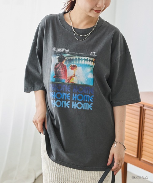 SCREEN STARS（スクリーンスターズ）の「E.T.｜ムービー フォトTシャツ（Tシャツ/カットソー・レディース・ブラック/ホワイト・M/L）」の5枚目の写真