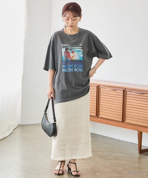 SCREEN STARS（スクリーンスターズ）の「E.T.｜ムービー フォトTシャツ（Tシャツ/カットソー・レディース・ブラック/ホワイト・M/L）」の9枚目の写真