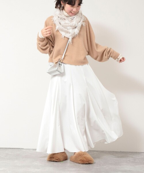 NOLLEY’S（ノーリーズ）の「トライアングルシャワストール（ストール/ショール・レディース・ライトグレー/キナリ・FREE）」の9枚目の写真