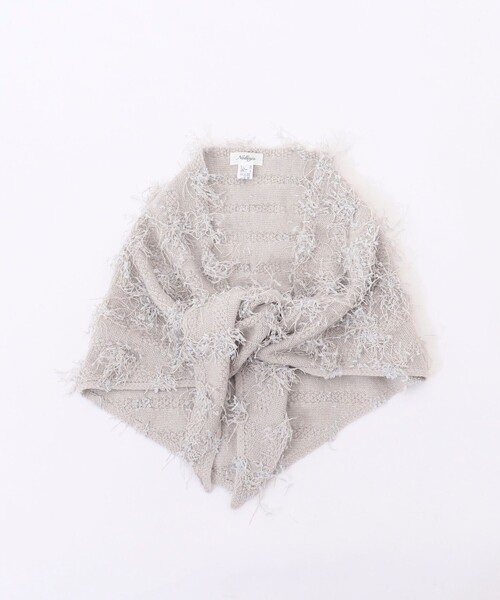 NOLLEY’S（ノーリーズ）の「トライアングルシャワストール（ストール/ショール・レディース・ライトグレー/キナリ・FREE）」の4枚目の写真