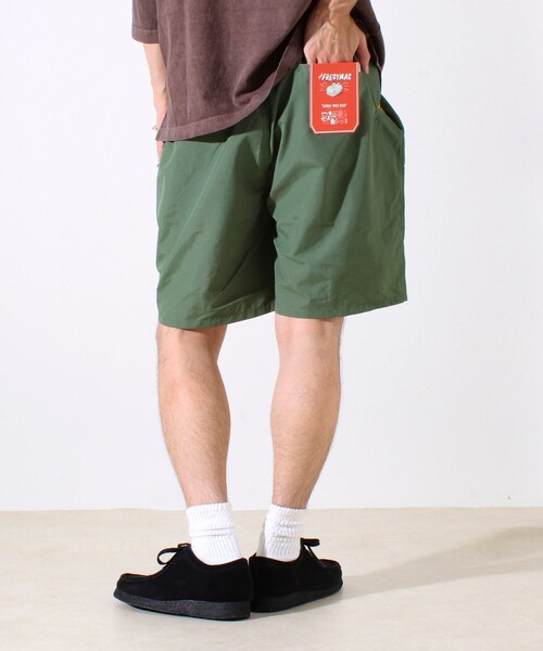 FREDY MAC（フレディーマック）の「【FREDYMAC】ハウスロゴ刺繍入りナイロンショーツ（ユニセックス対応）（その他パンツ・メンズ・カーキ/ブラック/オレンジ/ネイビー・M/L）」の8枚目の写真