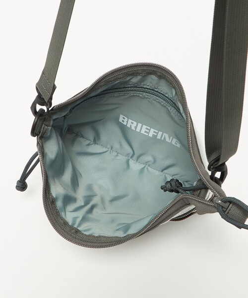 BRIEFING グレー ショルダーバッグ BRIEFING＞DUAL SACOCHE ショルダーバッグ（ショルダーバッグ