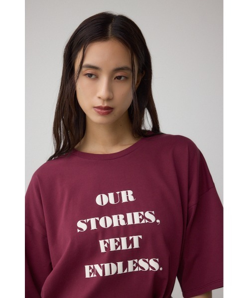 AZUL by moussy(アズールバイマウジー)の「C/TラウンドヘムTシャツ(Tシャツ/カットソー・レディース・ホワイト/マジェンタ/ブラック・FREE)」の10枚目の写真