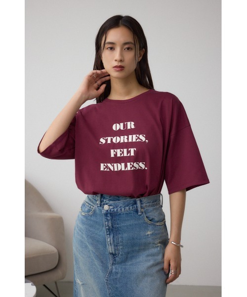 AZUL by moussy(アズールバイマウジー)の「C/TラウンドヘムTシャツ(Tシャツ/カットソー・レディース・ホワイト/マジェンタ/ブラック・FREE)」の11枚目の写真