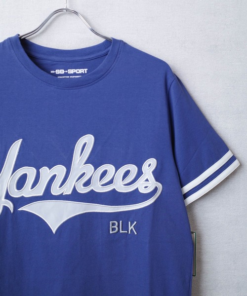 INNOCENT(イノセント)の「【UT25】【SD SPORT/エスディースポーツ】NY BLK YANKEES JERSEY TEE ニューヨーク ブラック ヤンキース ジャージー Tシャツ(Tシャツ/カットソー・メンズ・ブラック/ネイビー・X-LARGE/LARGE/MEDIUM/SMALL)」の7枚目の写真