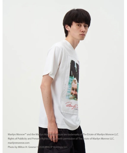 DISCOVERED(ディスカバード)の「DISCOVERED MARILYN MONROE TEE (POOL)(Tシャツ/カットソー・メンズ・ホワイト/ブラック・1/2/3/4)」の6枚目の写真