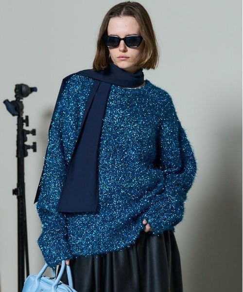 セール】Sparkling Knit Pullover/キラキラニットプルオーバー（ニット