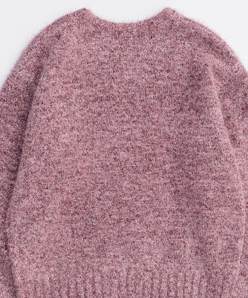 MAISON SPECIAL メゾンスペシャル 23AW glitter knit pullover グリッタープルオーバーニットセーター 21232365501 ピンク F MAISON SPECIAL（メゾンスペシャル） ニット セーター Sparkling Knit