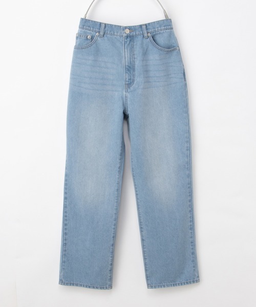 Honeys（ハニーズ）の「レギュラーストレート（股下６６ｃｍ）（デニムパンツ・レディース・インディゴブルー/ブルー/ブラック/グレー/ライトブルー・SS/S/M/LL/L/3L）」の8枚目の写真