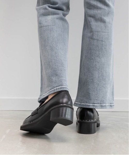 RANDA（ランダ）の「モノグラムスタッズボリュームローファー（ローファー・レディース・アイボリー/チェック/ブラック・M/S/LL/L）」の7枚目の写真