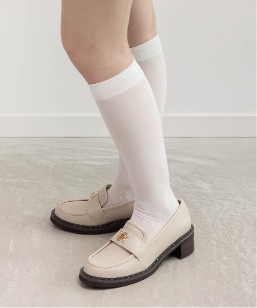 RANDA（ランダ）の「モノグラムスタッズボリュームローファー（ローファー・レディース・アイボリー/チェック/ブラック・M/S/LL/L）」の16枚目の写真