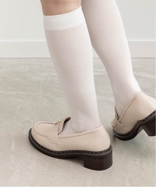 RANDA（ランダ）の「モノグラムスタッズボリュームローファー（ローファー・レディース・アイボリー/チェック/ブラック・M/S/LL/L）」の17枚目の写真