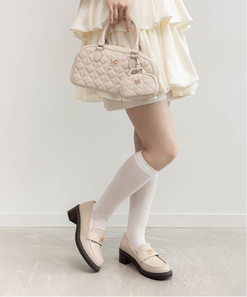 RANDA（ランダ）の「モノグラムスタッズボリュームローファー（ローファー・レディース・アイボリー/チェック/ブラック・M/S/LL/L）」の18枚目の写真