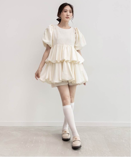 RANDA（ランダ）の「モノグラムスタッズボリュームローファー（ローファー・レディース・アイボリー/チェック/ブラック・M/S/LL/L）」の21枚目の写真