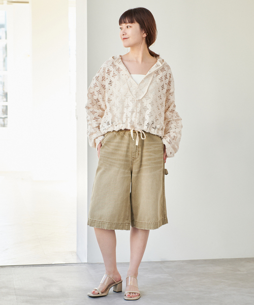 Spick & Span（スピックアンドスパン）の「《追加》Uhr / ウーア 別注Lace Foodie Tops（シャツ/ブラウス・レディース・アイボリー/ブラック・FREE）」の4枚目の写真