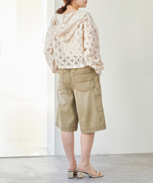 Spick & Span（スピックアンドスパン）の「《追加》Uhr / ウーア 別注Lace Foodie Tops（シャツ/ブラウス・レディース・アイボリー/ブラック・FREE）」の14枚目の写真