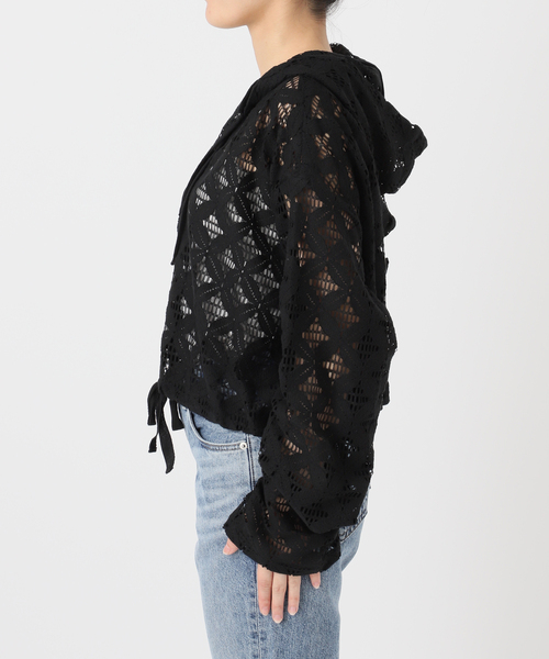 Spick & Span（スピックアンドスパン）の「《追加》Uhr / ウーア 別注Lace Foodie Tops（シャツ/ブラウス・レディース・アイボリー/ブラック・FREE）」の21枚目の写真