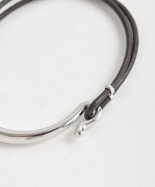 RIVE DROITE（リヴドロワ）の「【程よい存在感】コードバングル（バングル/リストバンド・レディース・キャメル/ダークブラウン・FREE）」の5枚目の写真