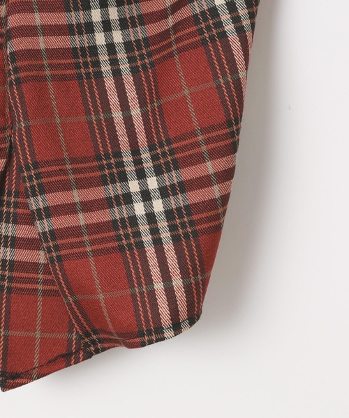 3.3 Field Trip （3.3フィールドトリップ）の「3.3 Field Trip／チェックオフショルブラウス（シャツ/ブラウス・レディース・ネイビー/ブラウン/レッド・FREE）」の10枚目の写真