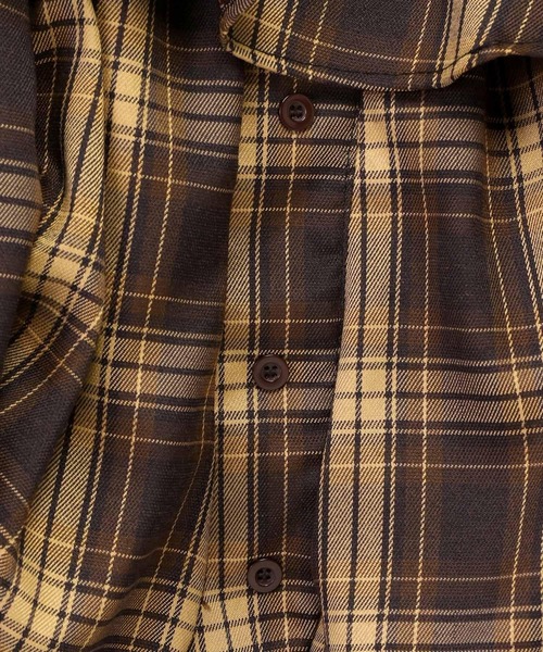 3.3 Field Trip （3.3フィールドトリップ）の「3.3 Field Trip／チェックオフショルブラウス（シャツ/ブラウス・レディース・ネイビー/ブラウン/レッド・FREE）」の13枚目の写真