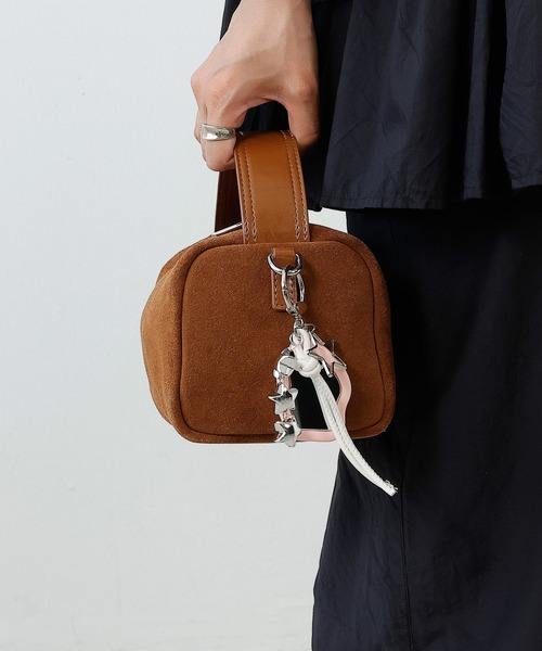 AnnMiru バッグ 限定キーホルダー付き 値下げ⭕️ セール】ニュアンスモチーフ ミラーキーホルダー バッグチャーム（キー
