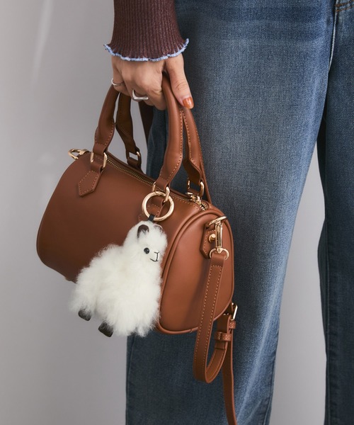 COSY/コージー】ミニアルパカキーリング（キーケース/キーアクセサリー