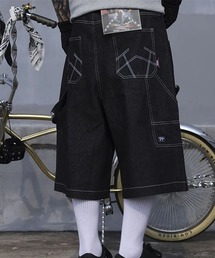 デニムハーフパンツ/90sスタイル/Y2K(NEZ)