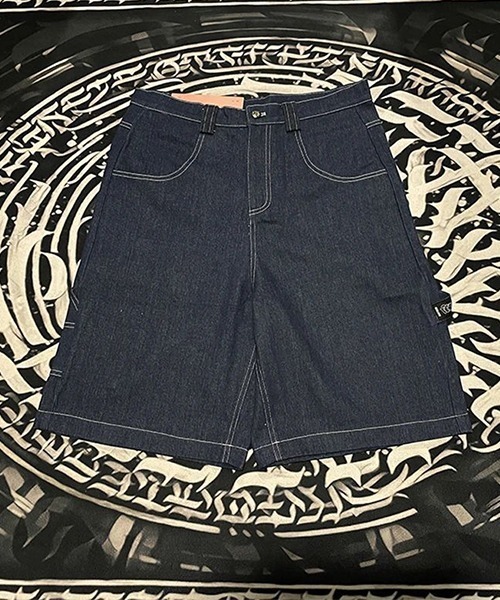 VIBGYOR（ヴィブジョー）の「デニムハーフパンツ/90sスタイル/Y2K(NEZ)（デニムパンツ・メンズ・ブルー/ブラック・FREE）」の11枚目の写真