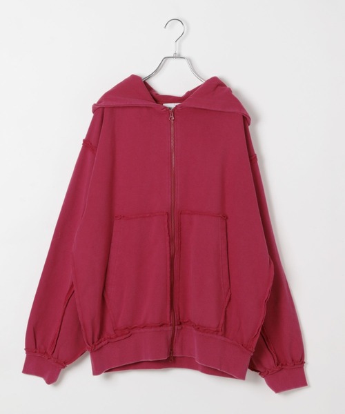 PBLIM(ページボーイリム)の「《UNISEX》リメイクフウジップパーカー(パーカー・レディース・チャコールグレー/ピンク/イエロー・SMALL/MEDIUM)」の8枚目の写真