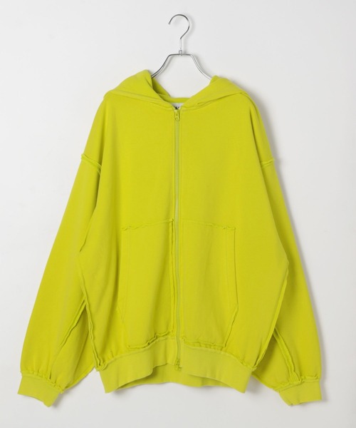 PBLIM(ページボーイリム)の「《UNISEX》リメイクフウジップパーカー(パーカー・レディース・チャコールグレー/ピンク/イエロー・SMALL/MEDIUM)」の13枚目の写真