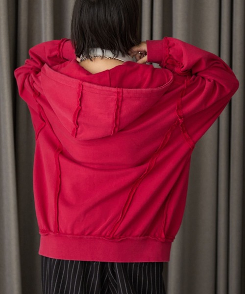 PBLIM(ページボーイリム)の「《UNISEX》リメイクフウジップパーカー(パーカー・レディース・チャコールグレー/ピンク/イエロー・SMALL/MEDIUM)」の20枚目の写真