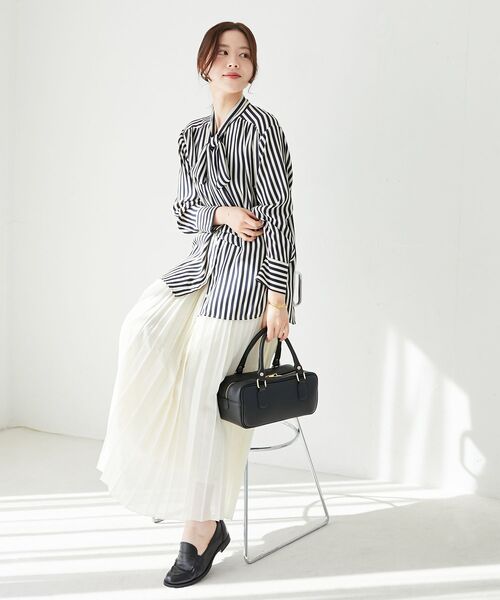 le.coeur blanc(ルクールブラン)の「《一部店舗/WEB限定》MILLELA FIRENZE ミニボストンバッグ(ボストンバッグ・レディース・ブラック・FREE)」の14枚目の写真