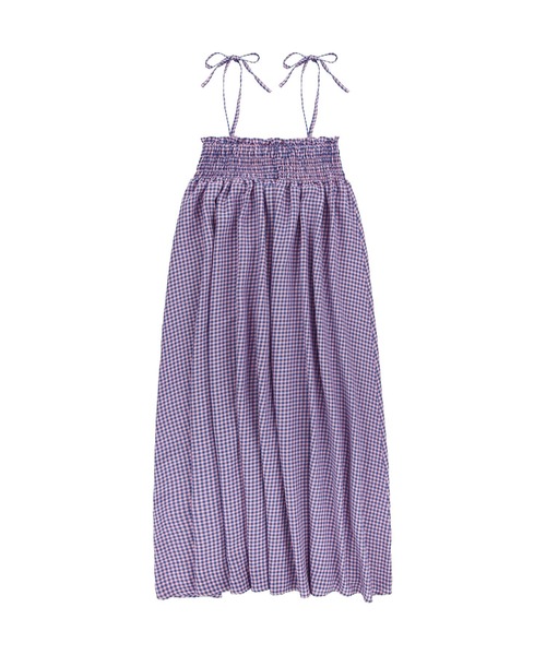 ALEXIA STAM（アリシアスタン）の「Plaid Ribbon Camisole Dress /リボンストラップギンガムワンピ（ワンピース・レディース・グリーン/ブルー/イエロー・FREE）」の12枚目の写真