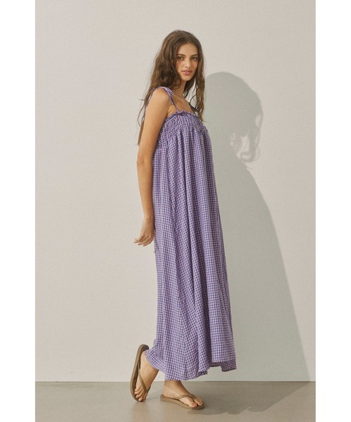 ALEXIA STAM（アリシアスタン）の「Plaid Ribbon Camisole Dress /リボンストラップギンガムワンピ（ワンピース・レディース・グリーン/ブルー/イエロー・FREE）」の20枚目の写真