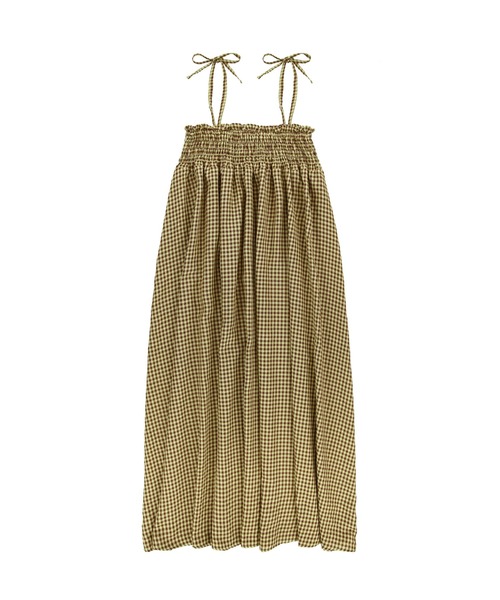 ALEXIA STAM（アリシアスタン）の「Plaid Ribbon Camisole Dress /リボンストラップギンガムワンピ（ワンピース・レディース・グリーン/ブルー/イエロー・FREE）」の9枚目の写真