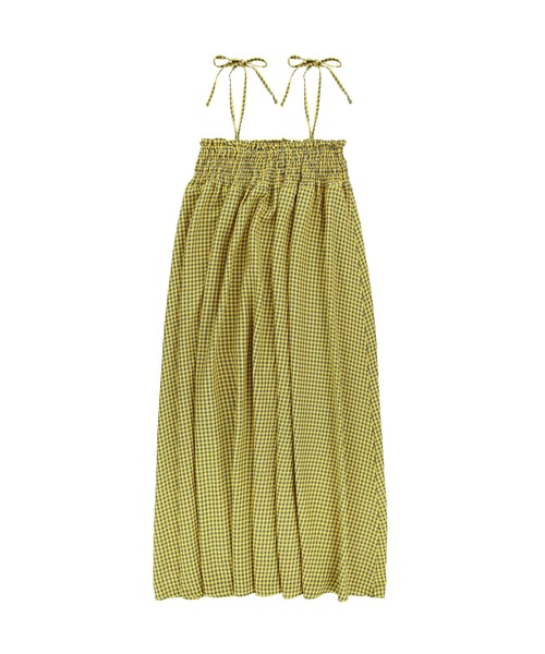 ALEXIA STAM（アリシアスタン）の「Plaid Ribbon Camisole Dress /リボンストラップギンガムワンピ（ワンピース・レディース・グリーン/ブルー/イエロー・FREE）」の6枚目の写真