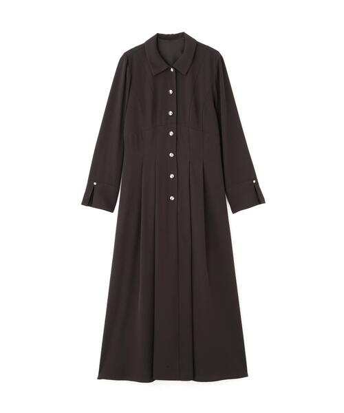 【22SS】可愛い♡サカイ レオパード プリーツシャツワンピース シェルボタン 22SS】可愛い♡サカイ レオパード プリーツシャツワンピース