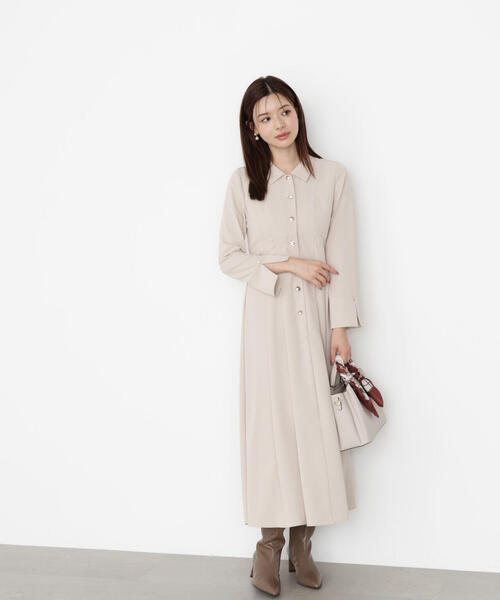 PROPORTION BODY DRESSING（プロポーションボディドレッシング）の「オータムタックシャツワンピース / 1215240901（ワンピース・レディース・ダークグレー/ベージュ/ブラウン系その他・P/S/MEDIUM）」の11枚目の写真