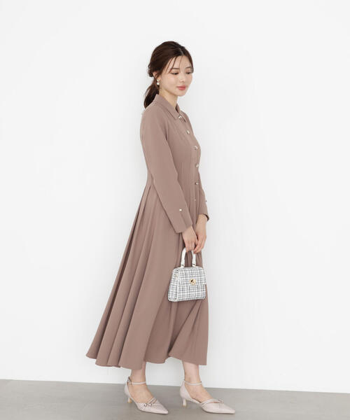 PROPORTION BODY DRESSING（プロポーションボディドレッシング）の「オータムタックシャツワンピース / 1215240901（ワンピース・レディース・ダークグレー/ベージュ/ブラウン系その他・P/S/MEDIUM）」の19枚目の写真